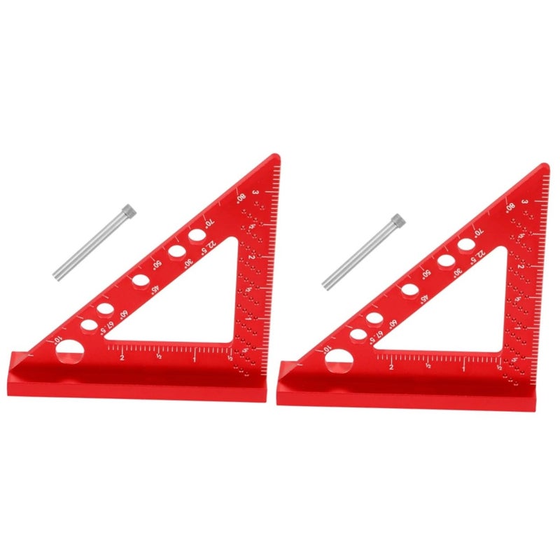 Precision Woodworking Ruler Set Of 2 Durable Measuring Tools For Layout And DIY Projects - Image 2