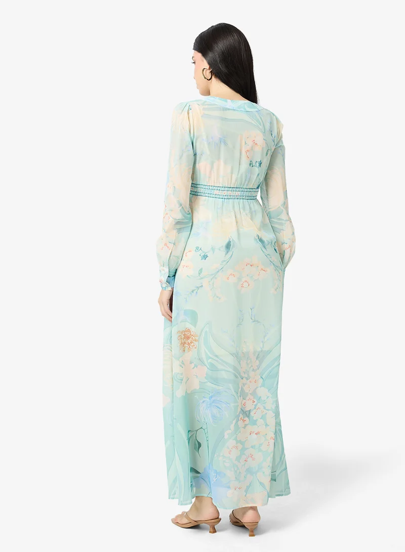 ايلا Abstract Print Dress