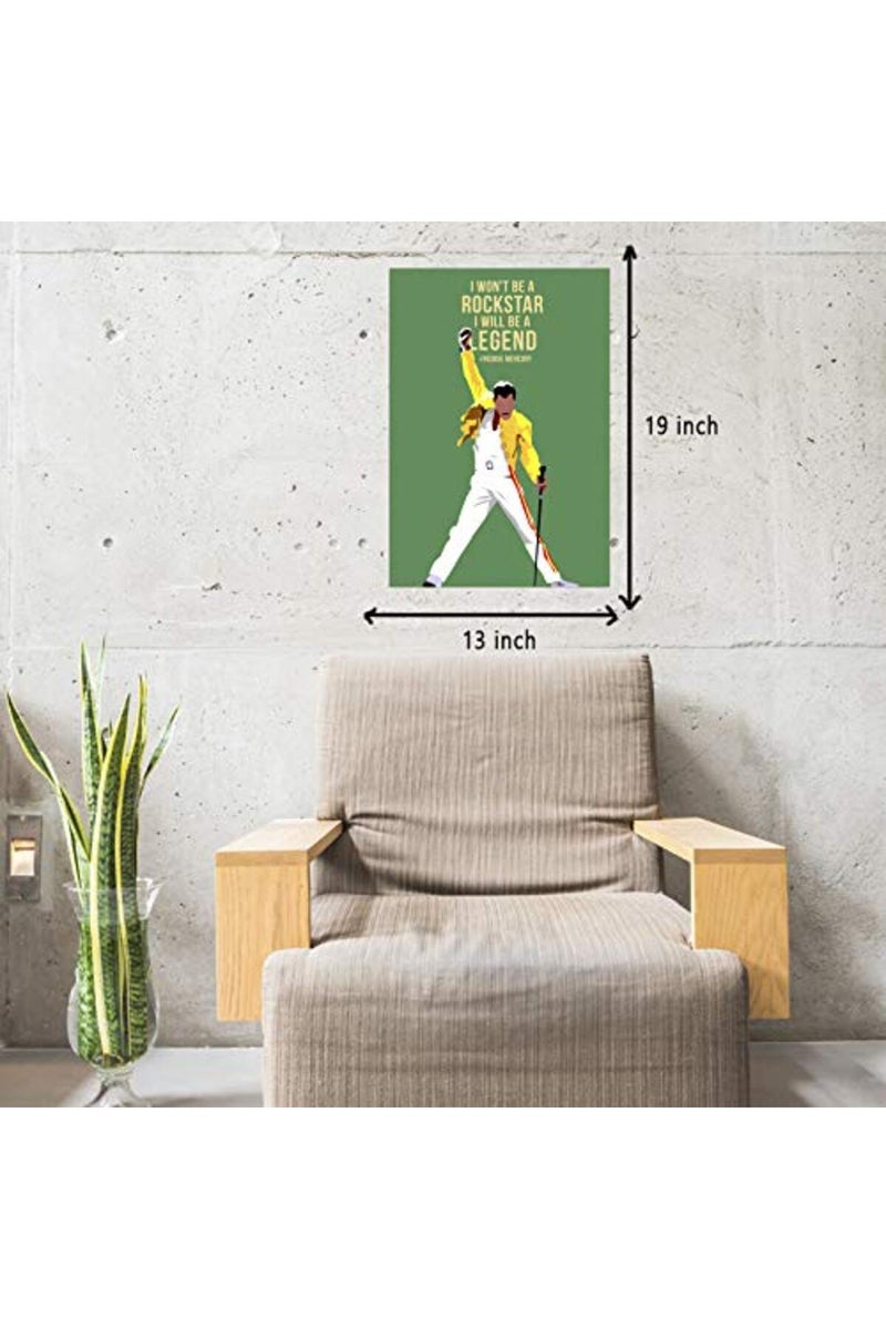 GRAY WALL Freddie Mercury Queen Band Poster - Image 2