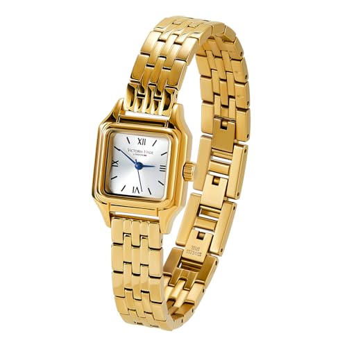 VICTORIA HYDE Womens Watch, Square Small Dial Watches for Women (Gold) - Image 2