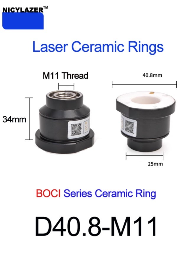 حلقة سيراميكية للقطع بالليزر من BOCI طراز D40.8M11 لقطع عالي الكفاءة وإشارة مستقرة - Image 1