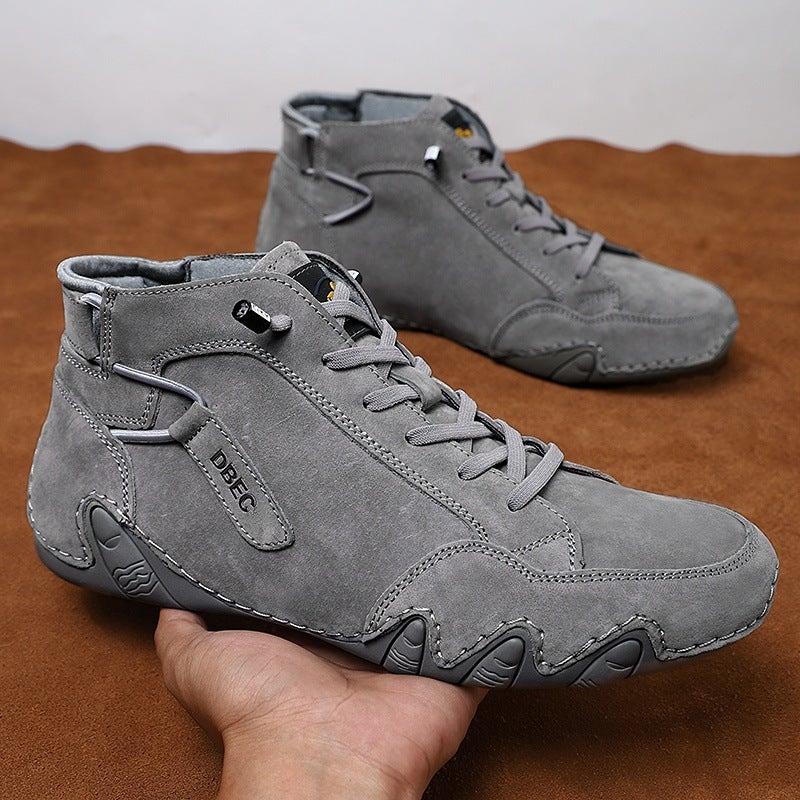 Men's High Top Casual Leather Martin Boots - Image 2
