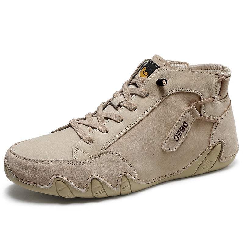 Men's High Top Casual Leather Martin Boots - Image 5