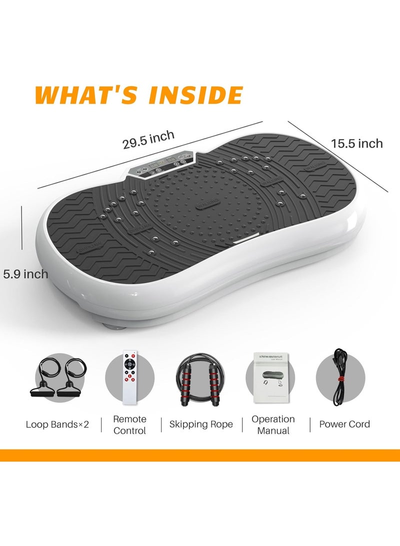 bigzzia Vibration Plate Exercise Machine - Oscillation, Linear, Vibration Platform | Whole Body Workout Equipment for Home, Weight Loss, Toning & Wellness - Image 1