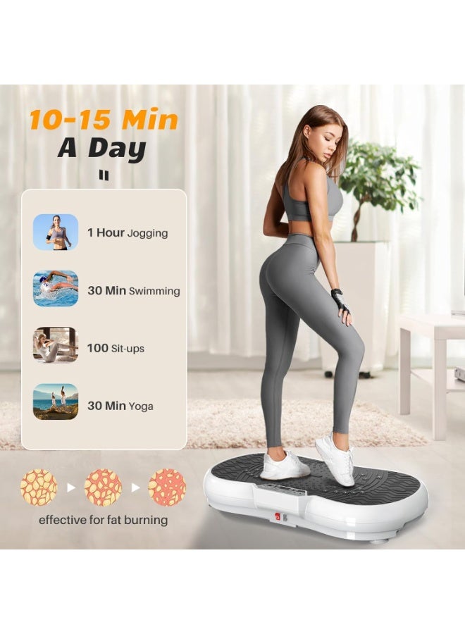 bigzzia Vibration Plate Exercise Machine - Oscillation, Linear, Vibration Platform | Whole Body Workout Equipment for Home, Weight Loss, Toning & Wellness - Image 4