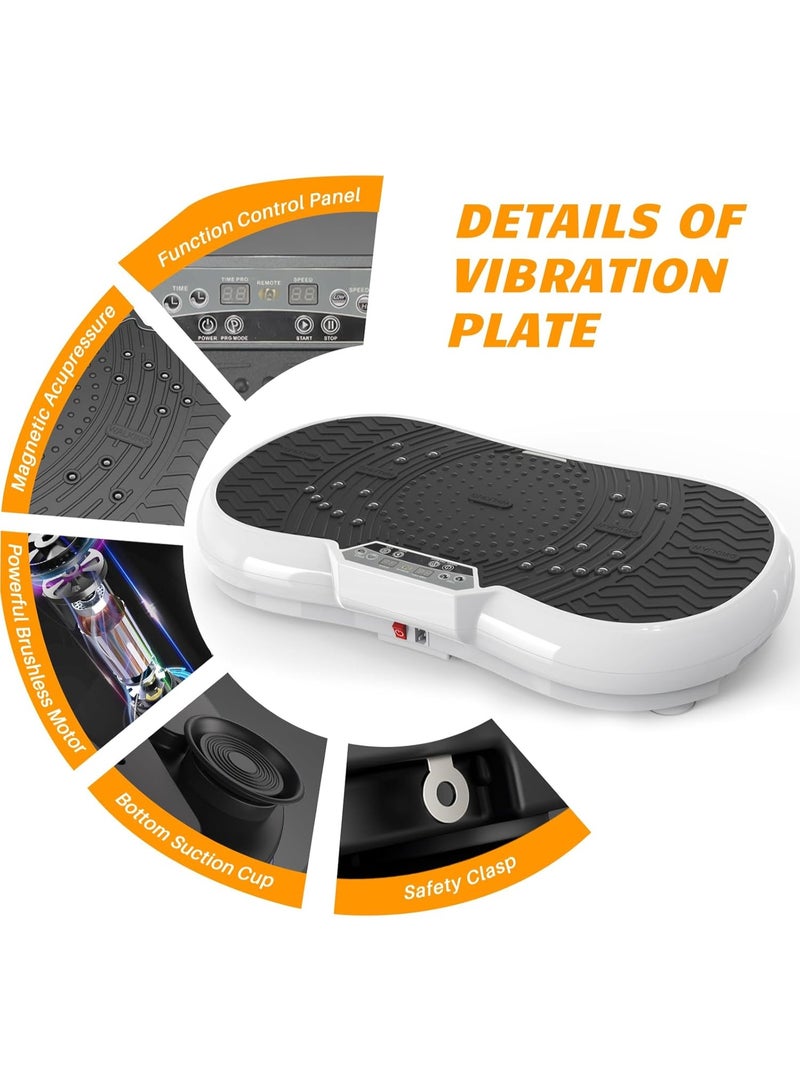 bigzzia Vibration Plate Exercise Machine - Oscillation, Linear, Vibration Platform | Whole Body Workout Equipment for Home, Weight Loss, Toning & Wellness - Image 2