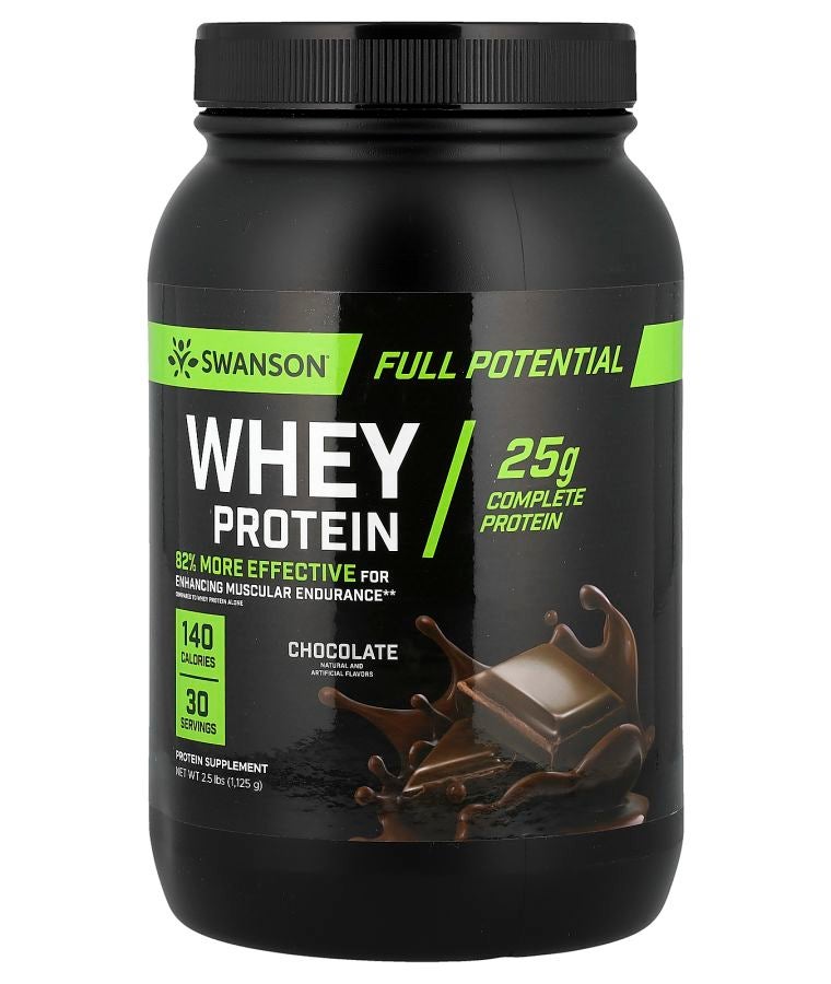 SWANSON Full Potential Whey Protein Chocolate 2.5 lbs (1125 g)