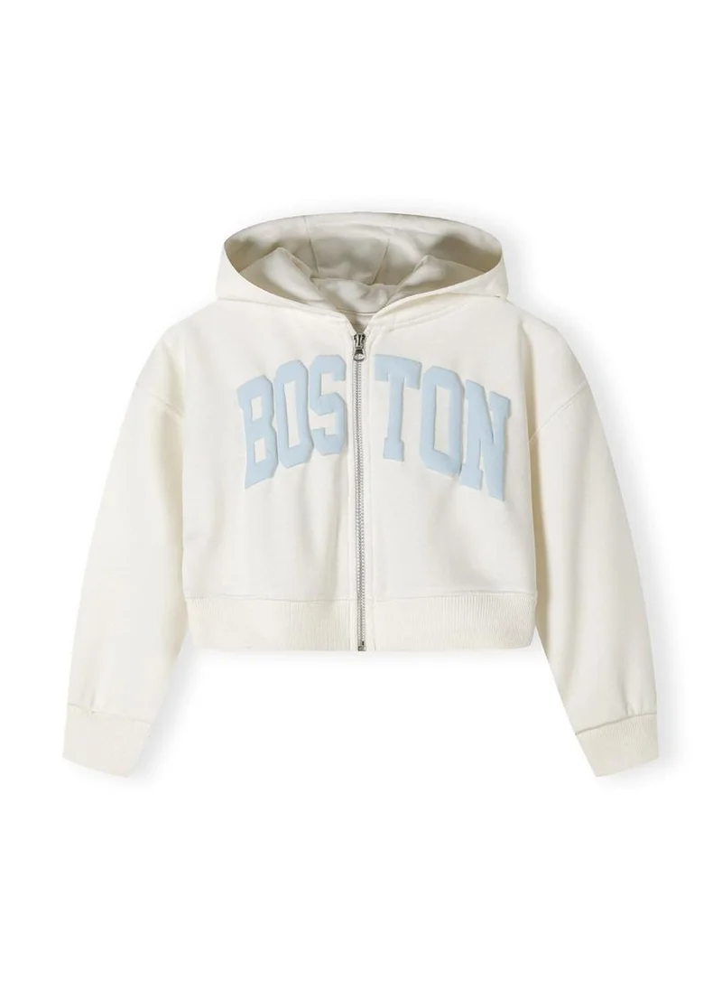 MINOTI Kids Girls Tracksuit Set with Printed Hoodie and Wide-Leg Pants