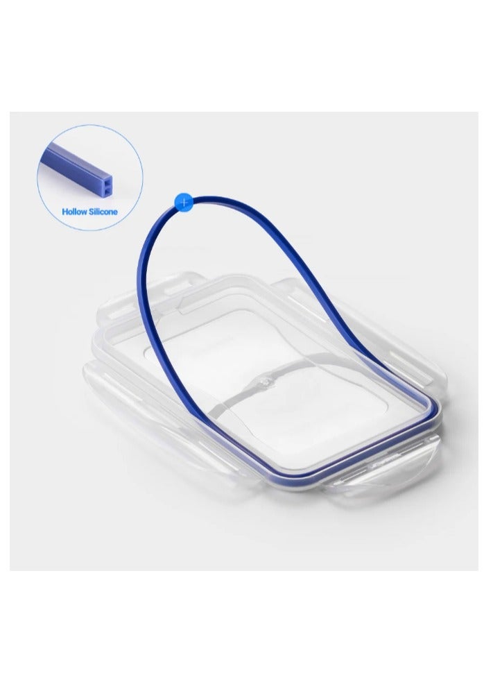 LocknLock حزمة من 3 - حاوية طعام مربعة بسعة 430 مل من لوكن لوك - خالية من BPA، آمنة للاستخدام في الميكروويف، الفريزر، وغسالة الصحون - Image 2