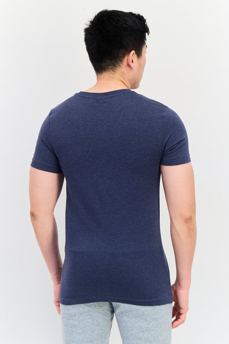 PUMA Men Slim Fit Short Sleeves Running T-Shirt, Blue - Image 3