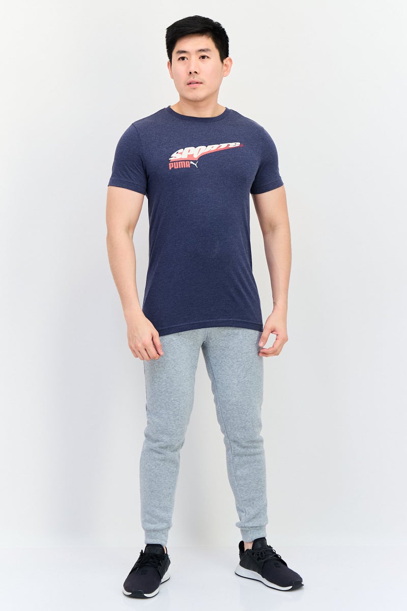 PUMA Men Slim Fit Short Sleeves Running T-Shirt, Blue - Image 4