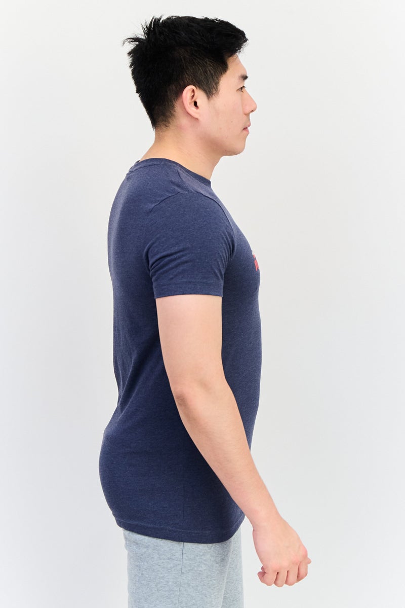 PUMA Men Slim Fit Short Sleeves Running T-Shirt, Blue - Image 2