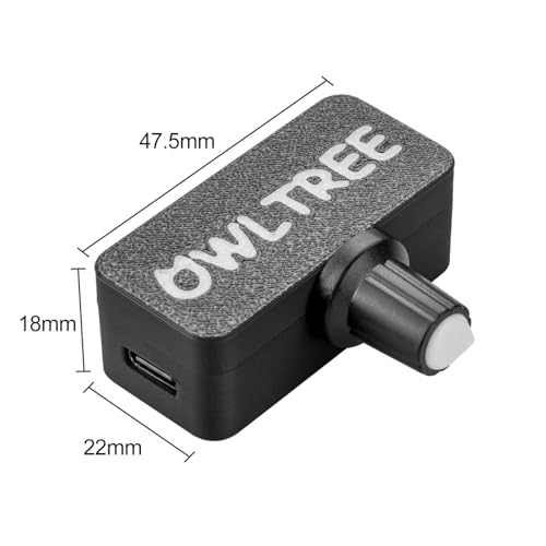 OwlTree 4 Pin 12V PWM Fan Controller with Type C USB Power Cable and 4Pin 5 Way PWM Fan Splitter Hub,PWM Fan Speed Controller with 15-18W, 1.2-1.5A Output, 5V Input - Image 5