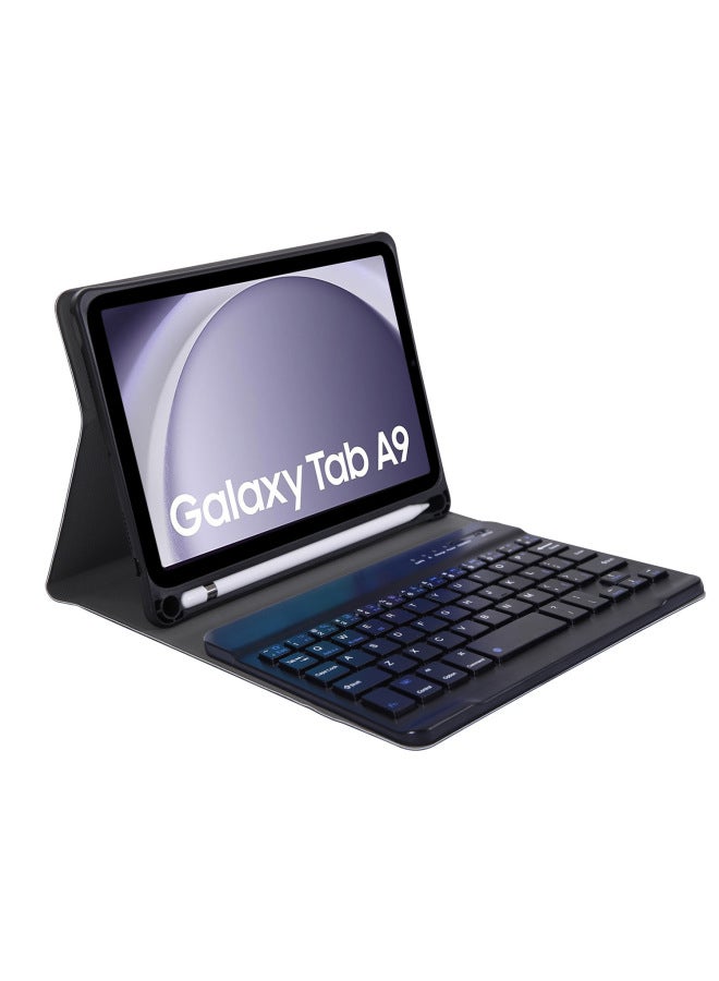 نيوترل مناسب لـ Samsung Tab A9 8.7 بوصة (x110) Tab A11+ - غطاء لوحة مفاتيح بلوتوث وغطاء مع حامل قلم - Image 2