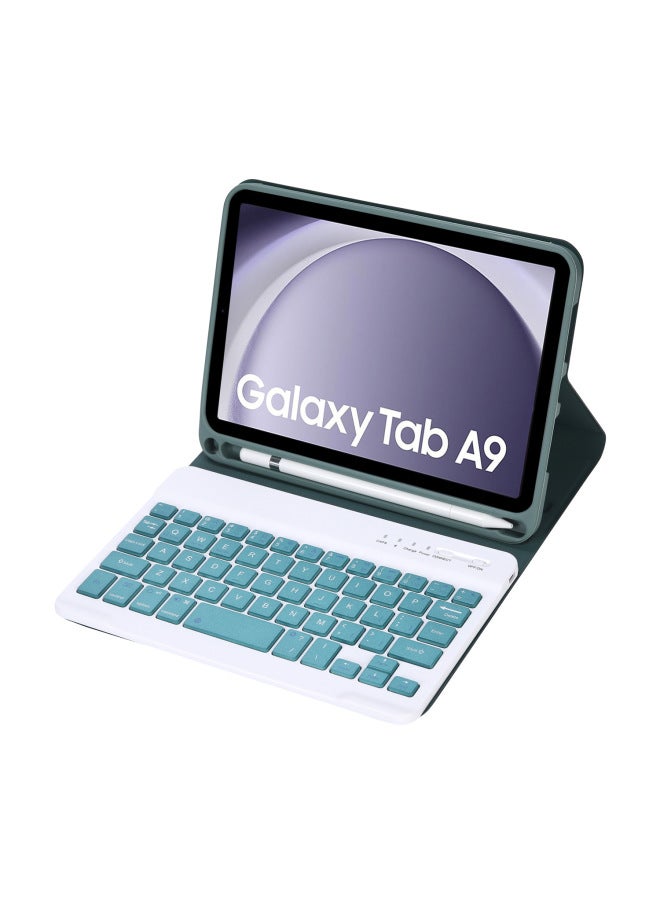 نيوترل مناسب لـ Samsung Tab A9 8.7 بوصة (x110) Tab A11+ - غطاء لوحة مفاتيح بلوتوث وغطاء مع حامل قلم - Image 1