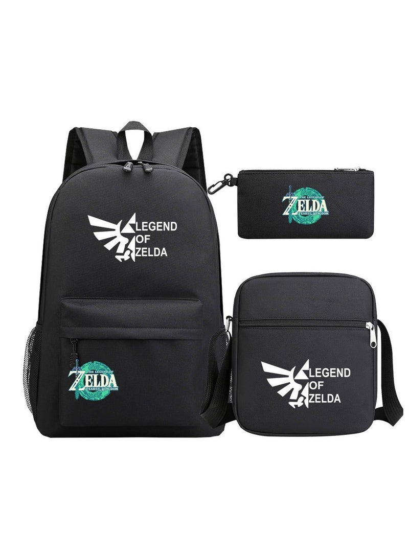ZELDA Printed Youth Large Capacity Men's and Women's Shoulders