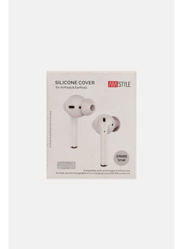 Ahastyle 3 Pairs Small Airpods And Earpods Soft Silicone Cover, White  - Image 1