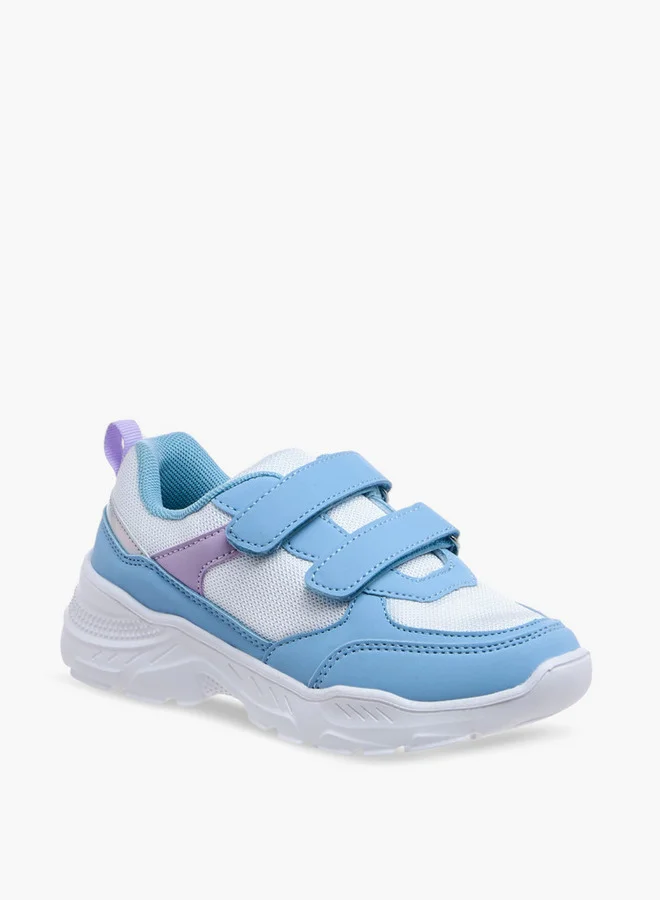 فلورا بيلا من شو إكسبرس Panelled Sneakers with Hook and Loop Closure