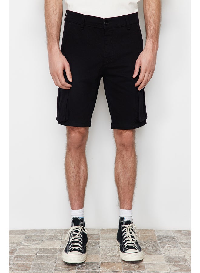 trendyol Black Cargo Pocket Shorts & Bermuda TMNSS20SR0177 - Image 1