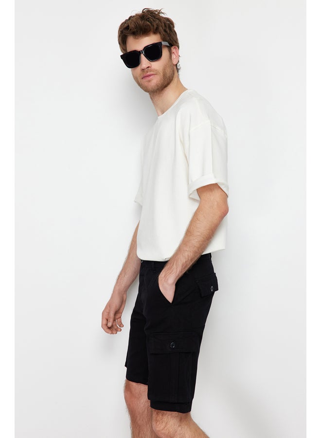 trendyol Black Cargo Pocket Shorts & Bermuda TMNSS20SR0177 - Image 4