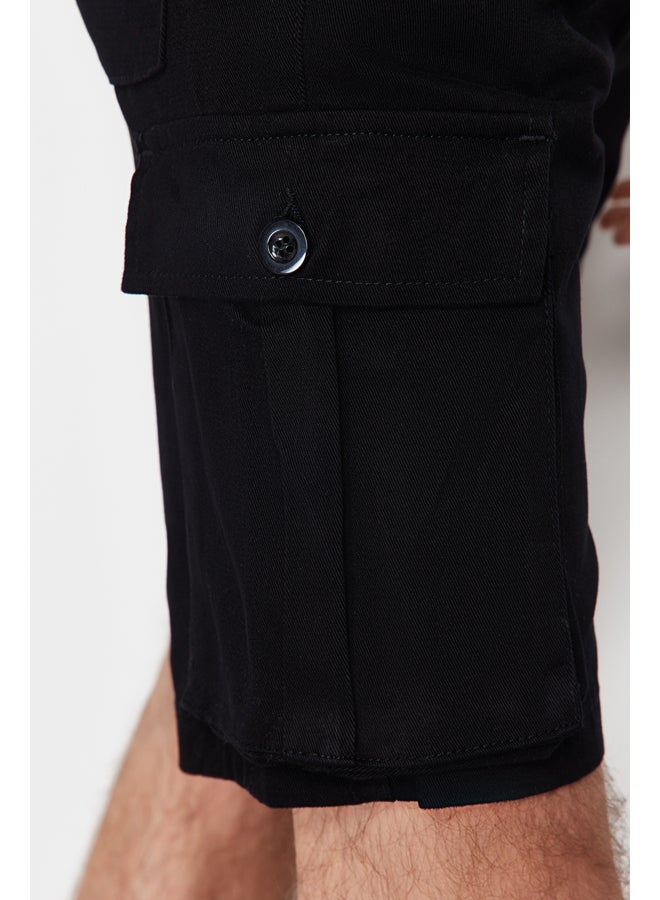 trendyol Black Cargo Pocket Shorts & Bermuda TMNSS20SR0177 - Image 5