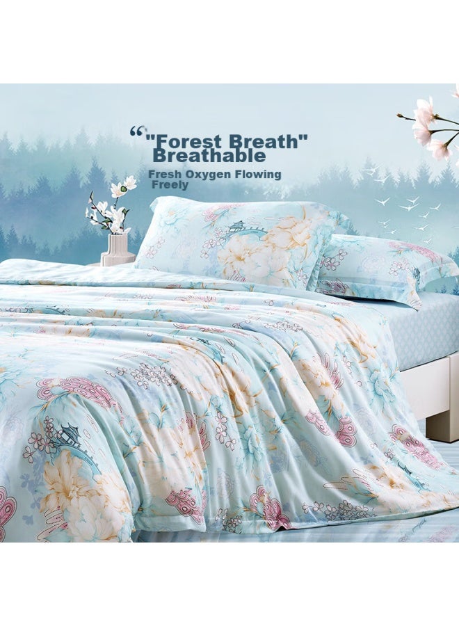 Fuanna Single Duvet Cover, 60s Lyocell Tencel Summer Printed Duvet Cover, Cool-feeling Single Duvet Cover - Image 2