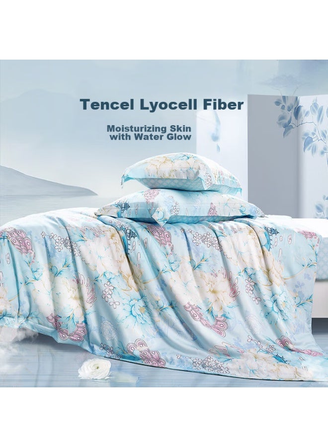 Fuanna Single Duvet Cover, 60s Lyocell Tencel Summer Printed Duvet Cover, Cool-feeling Single Duvet Cover - Image 1