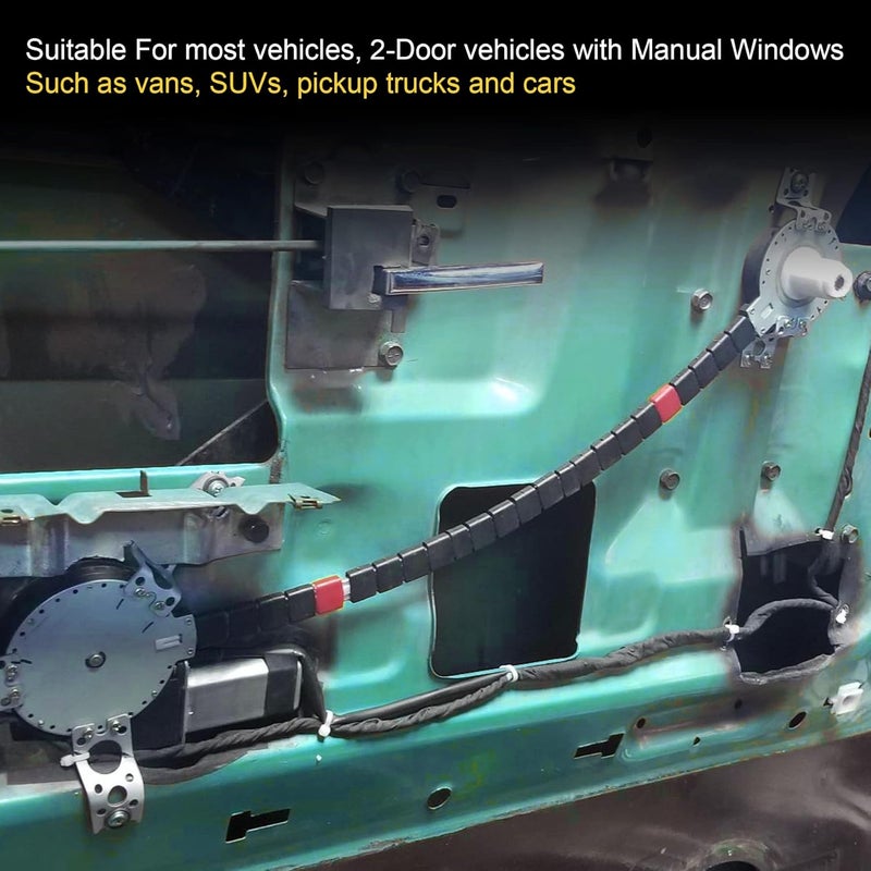 JDMSPEED New Universal Electric Power Window Lift Regulator Conversion Kit with Switches Wiring and Hardware for 2 Door Pickup SUV Truck Van Car - Image 3