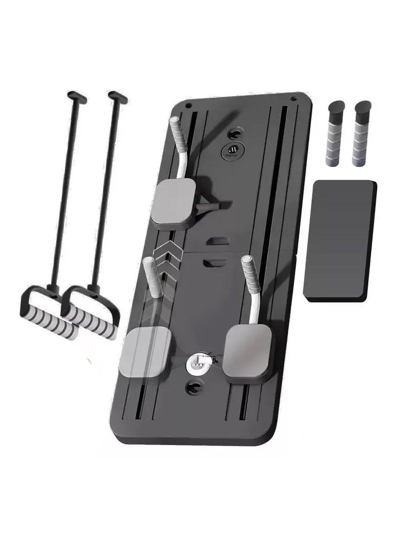 بلاك بيلاتيز متعدد الوظائف مدرب أساسي Abdominal Push-Up Board Anti-Slip Carpet صالة الألعاب الرياضية يوغا ذراع الساق Home Gym Yoga Arm Leg Training Equipment (بالإنجليزية) - Image 2