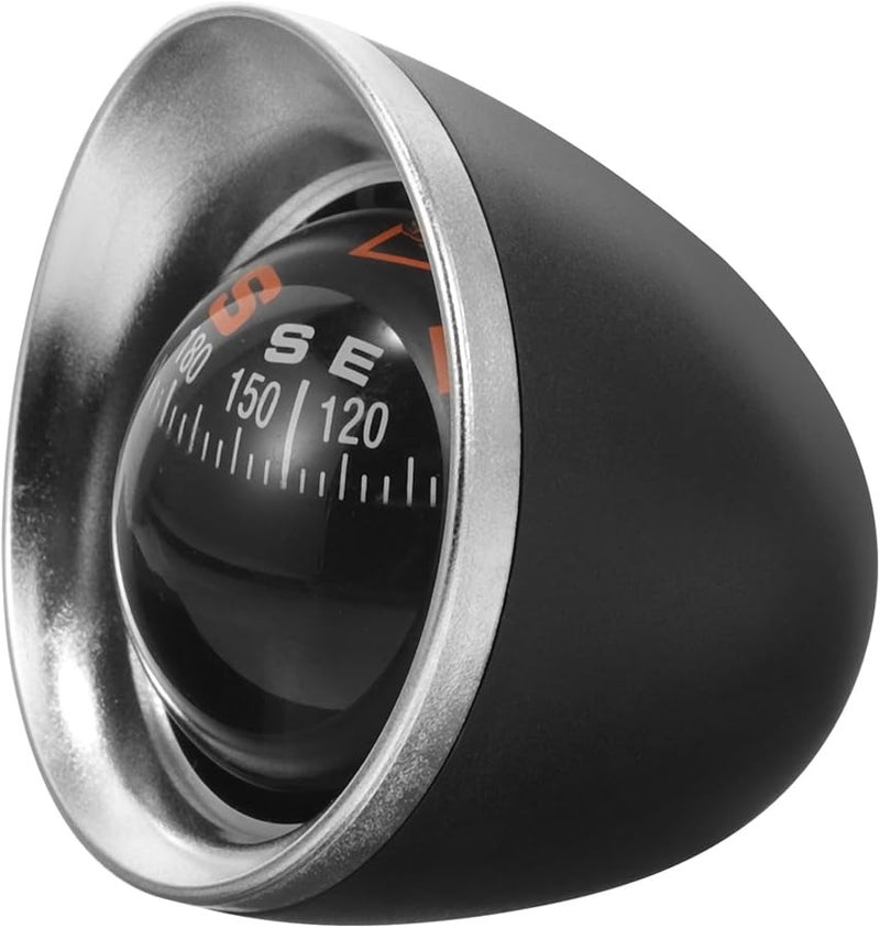 Adhesive Dashboard Compass for Vehicle Boat Off Road Marine Use Compact Dark - Image 1