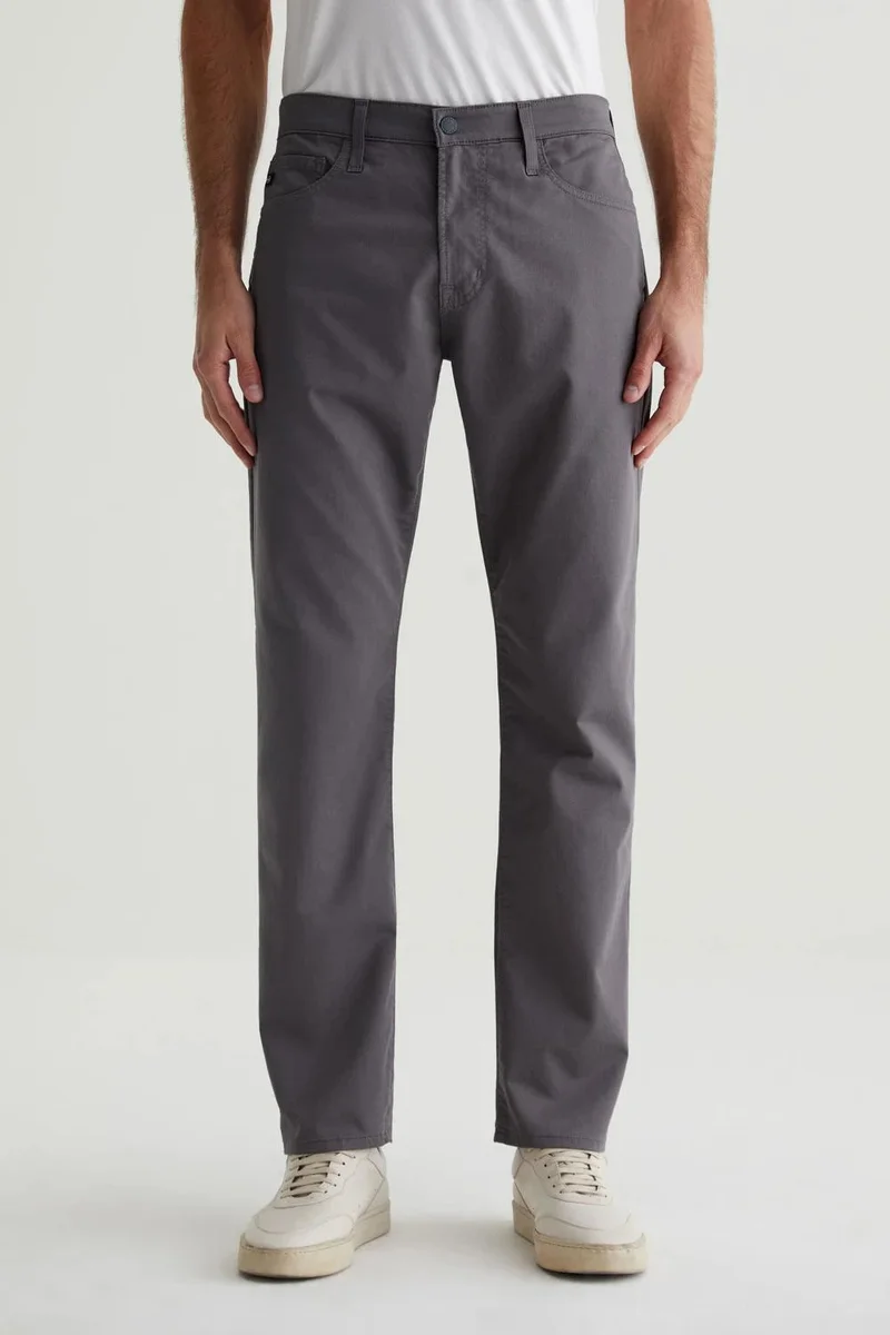 Ag Jeans Premium Straight-Leg Light Stretch Jeans