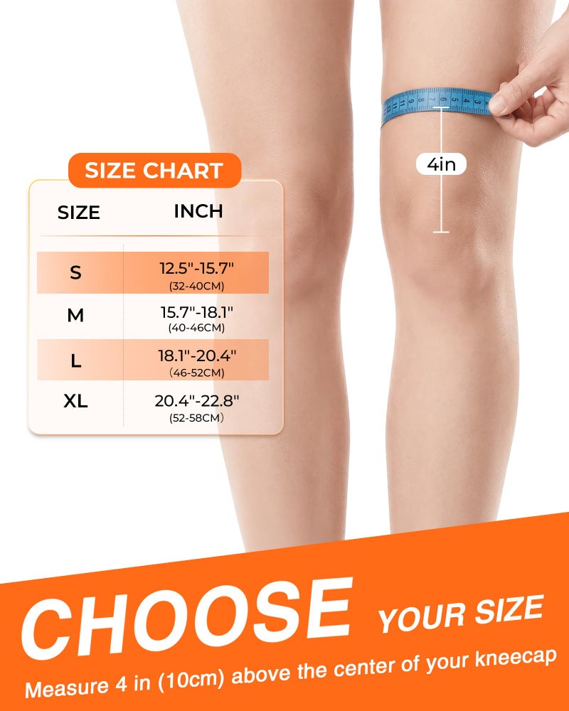 changenow Upgraded Medical-Grade Knee Brace for Women and Men,[Ultra Breathable & V-Straps] Knee Support with Side Stabilizers,for Meniscus Tear,Knee Pain,Arthritis,MCL,ACL Injuries-Knee Wrap(Large) - Image 5