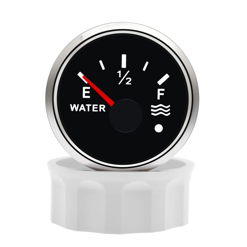 Generic KAOLALI Water Level Gauge, Water Level Indicator 52mm/2in Water Level Gauges 9‑30V DC Water Tank Gauge for Boat RV Camper  - Image 1