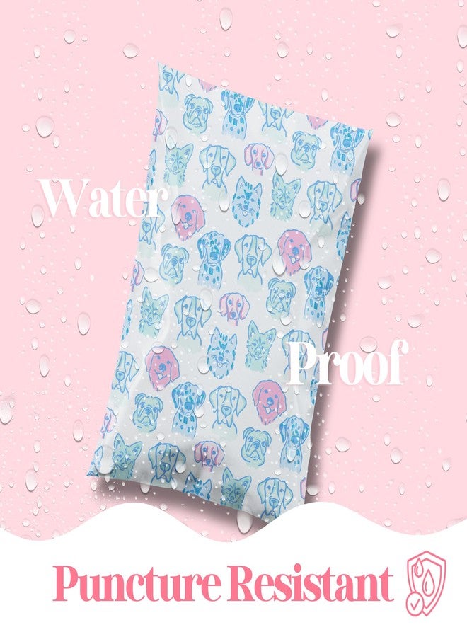 Pretty Package Store 6x9 Designer Poly Mailer 100 Pack Heavy Duty Waterproof Self Seal Shipping Bags for Small Business Large Mailing Envelopes Bulk Tear Resistant Packaging Pretty Pups Puppy Dogs - Image 4