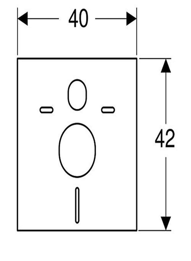 جيبريت Geberit - إطار دعم المرحاض المعلق - مرحاض وعزل صوتي للبيديه - Image 3