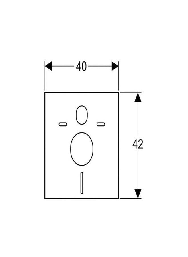 جيبريت Geberit - إطار دعم المرحاض المعلق - مرحاض وعزل صوتي للبيديه - Image 2