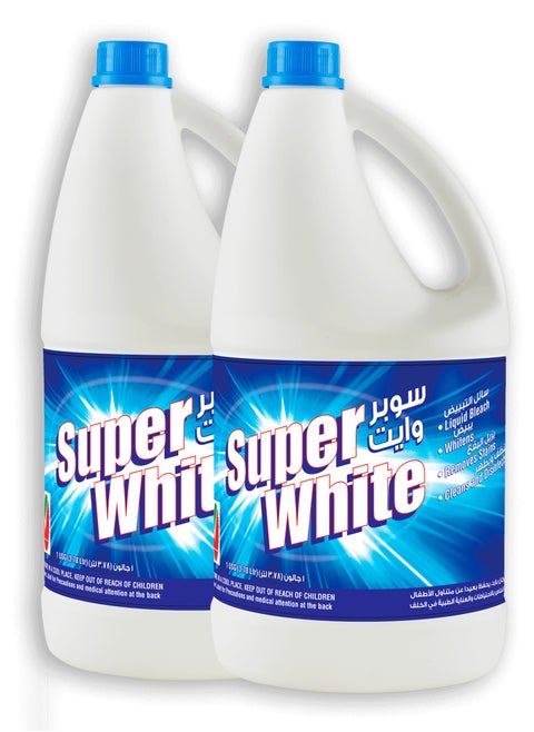 Super white Liquid Bleach 3.78L Pack of 2