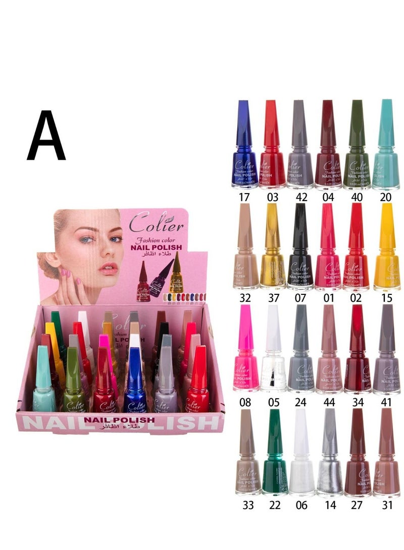 Generic 24pcs nail polish set multicolor  - Image 3