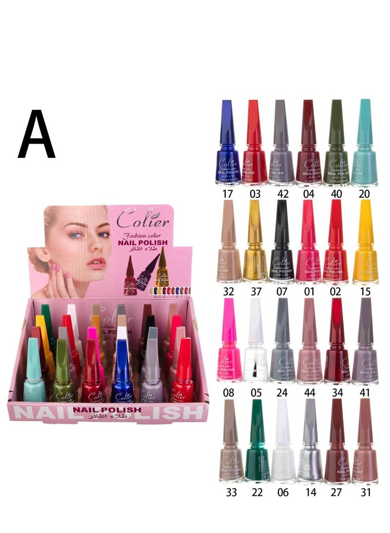 Generic 24pcs nail polish set multicolor  - Image 2