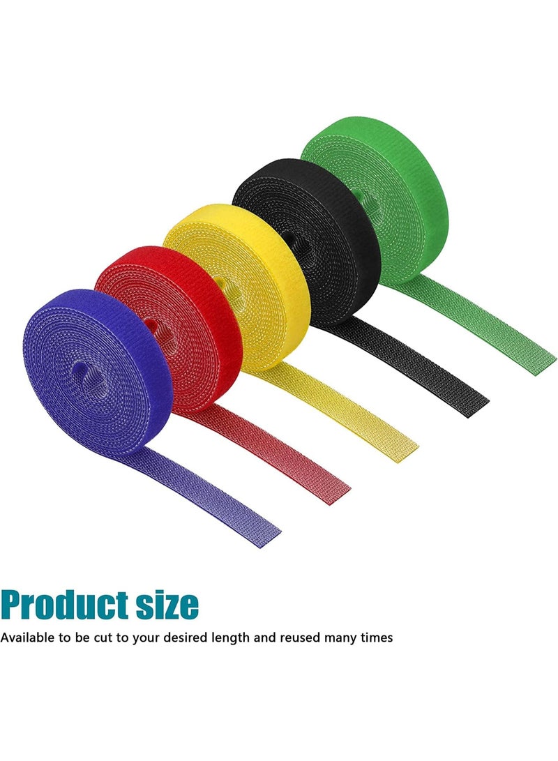 Relex Cable Management Kit, Cable Organiser for Home Office TV PC: 4 Cable Tubes, 35 Cable Holders, 10 Cable Clips, 40 Nylon Cable Ties, 5 Rolls of Velcro Ties, 200 Quick Cable Ties, 10 Bases - Image 2