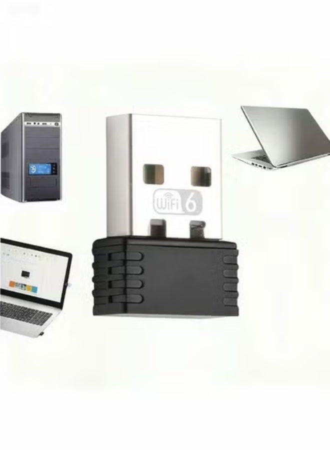 إتش بي إم واي محول USB للواي فاي والبلوتوث، جهاز استقبال خارجي للشبكة اللاسلكية ثنائي النطاق 2.4/5 جيجاهرتز بسرعة 286 ميجابت في الثانية، جهاز واي فاي صغير الحجم لأجهزة الكمبيوتر الشخصية/المحمولة/المكتبية - Image 1