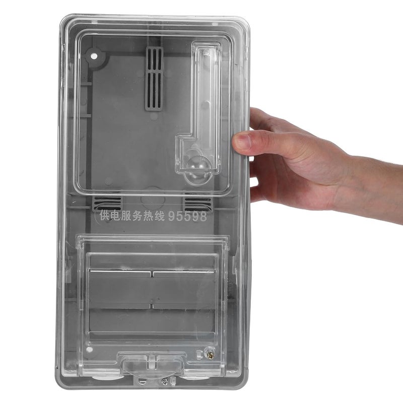 Abaodam Electric Meter Box Cover PC Plastic Weatherproof Home Distribution Electrical Panel Case for Single Phase Household Energy Meter - Image 4