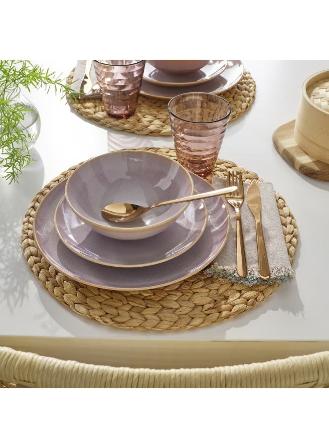 IKEA (IKEA) طقم فارجكلار FÄRGKLAR من إيكيا – 18 قطعة، سيراميك مطفي وردي فاتح، يشمل 6 أطباق رئيسية (26 سم)، 6 أطباق جانبية (20 سم)، 6 أوعية (16×6 سم)، آمن للمايكروويف وغسالة الصحون - Image 1