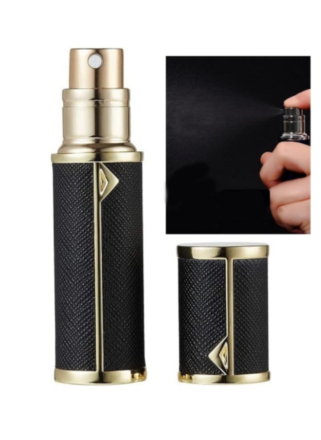 GGEROU - Perfume Bottles Empty Refill, Perfume Atomizer, Refillable Portable Mini Perfume Atomizer, Perfume Spray bottle Atomizer, 5ml Black - Image 1