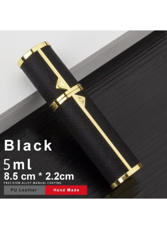 GGEROU - Perfume Bottles Empty Refill, Perfume Atomizer, Refillable Portable Mini Perfume Atomizer, Perfume Spray bottle Atomizer, 5ml Black - Image 1