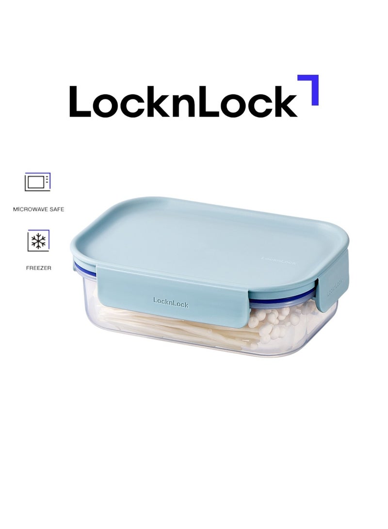 LocknLock حاوية طعام مستطيلة كلاسيكية بلس من لوكن لوك - 910 مل باللون النعناعي، قفل من 4 جوانب، قابلة للتكديس ومضادة للتسرب - Image 1