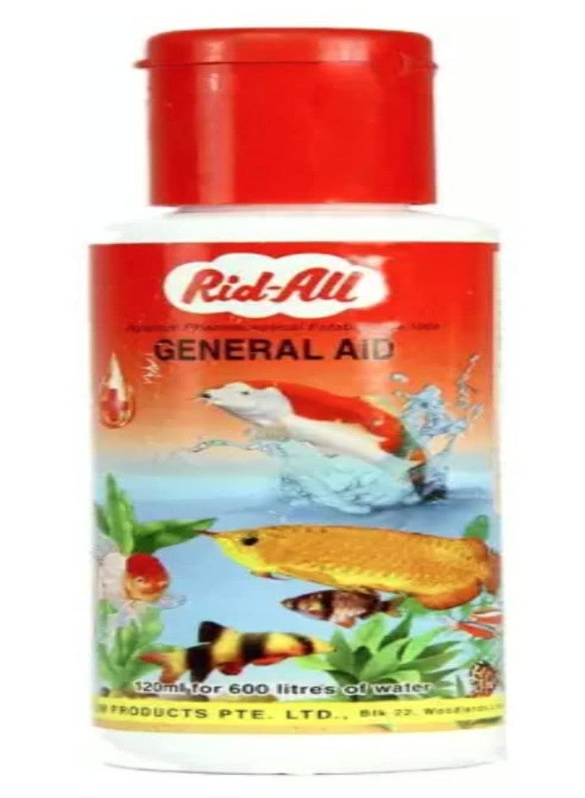 AQUALYF Pets Rid-All Aquarium Fish Medicine (General AID, 120 ml) - Image 1