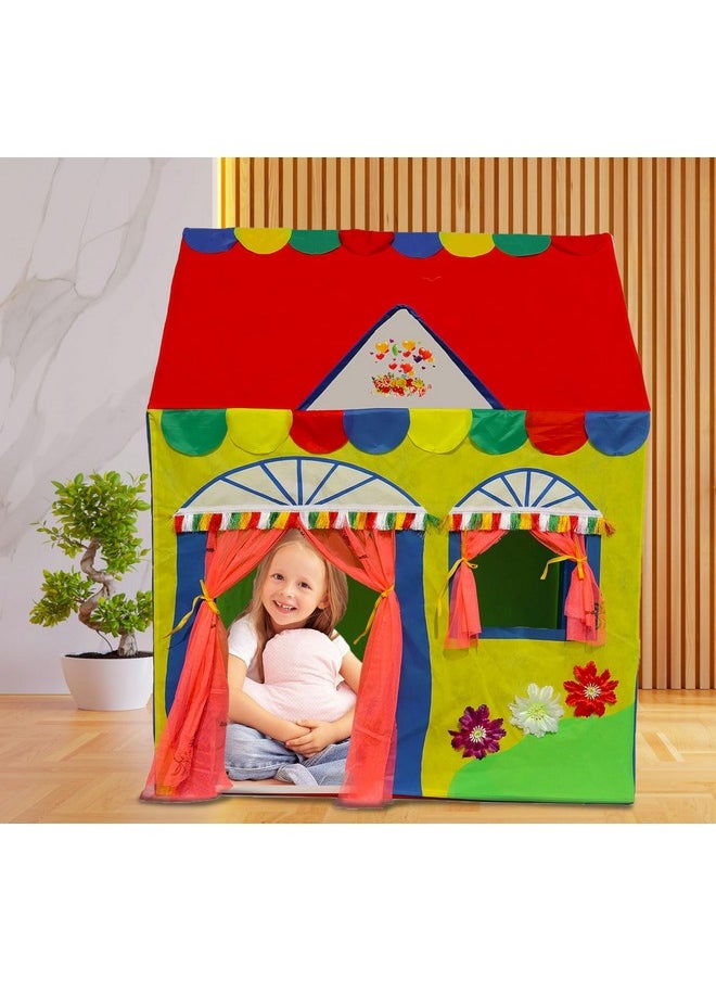HomeCute Homecute Hut Type Play Tent House for Kids Toys for 2-12 Years Old Boys & Girls, Jumbo Size Play Tent House for Boys and Girls (Multi Colour)  - Image 2