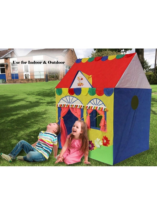 HomeCute Homecute Hut Type Play Tent House for Kids Toys for 2-12 Years Old Boys & Girls, Jumbo Size Play Tent House for Boys and Girls (Multi Colour)  - Image 3