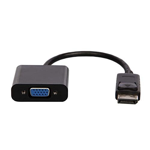 Viaxos Displayport To Vga Converter Cable For Laptop, Personal Computer, Television (Black) - Image 2